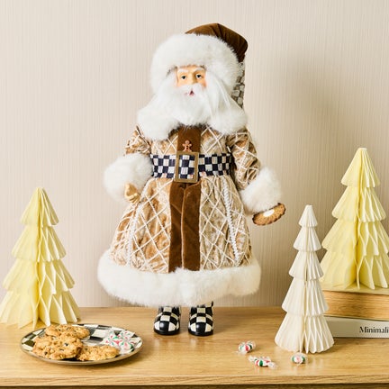 Gingerbread Fabric Mr. Santa