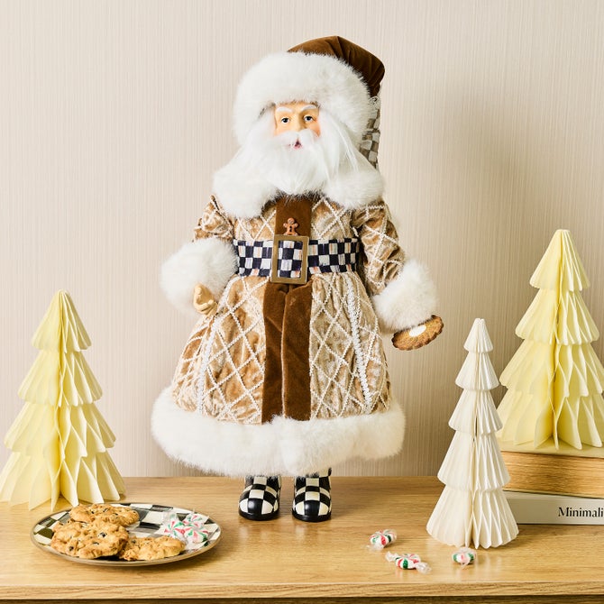Gingerbread Fabric Mr. Santa image number 1