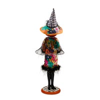 Glamoura Fabric Witch with Pumpkin