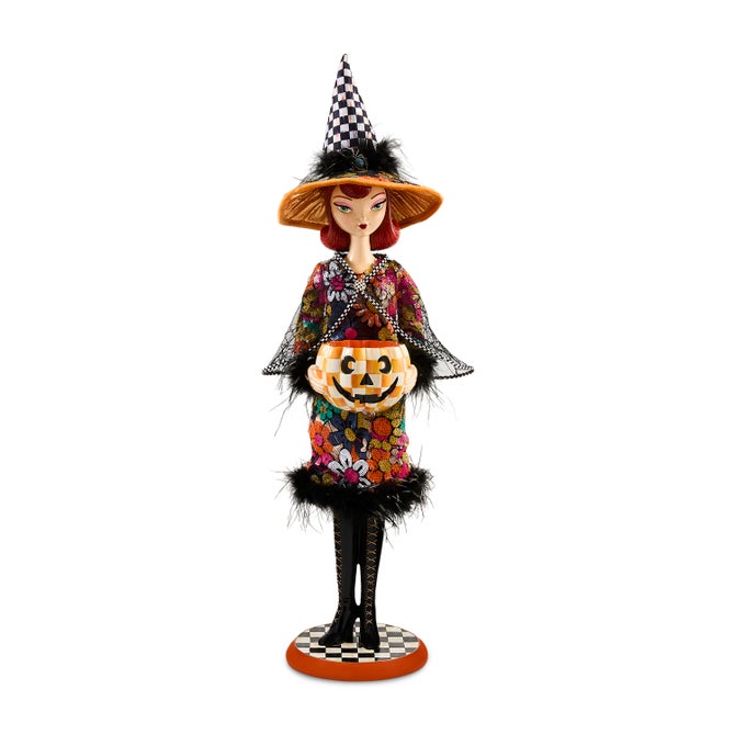Glamoura Fabric Witch with Pumpkin image number 0