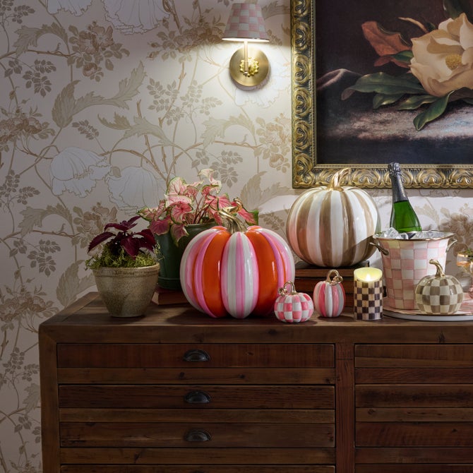 Glam 'o' ween Fairytale Stripe Pumpkin image number 3