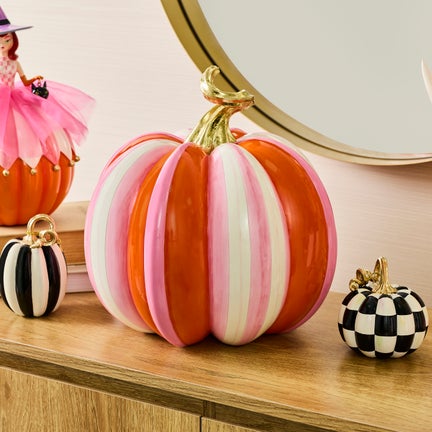 Glam 'o' ween Fairytale Stripe Pumpkin