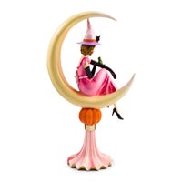 Glam 'o' ween Witch on Moon Figurine
