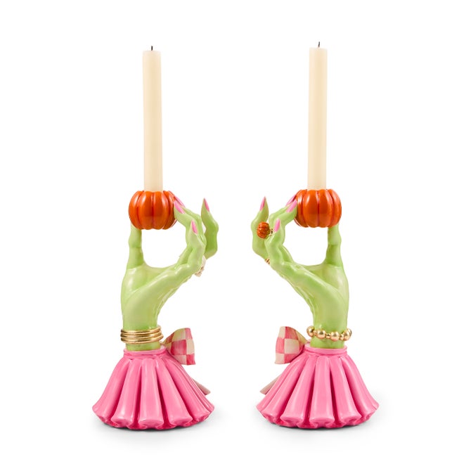 Glam 'o' ween Hand Candle Holders, Set of 2 image number 3
