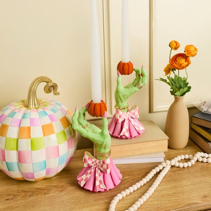 Glam 'o' ween Hand Candle Holders, Set of 2