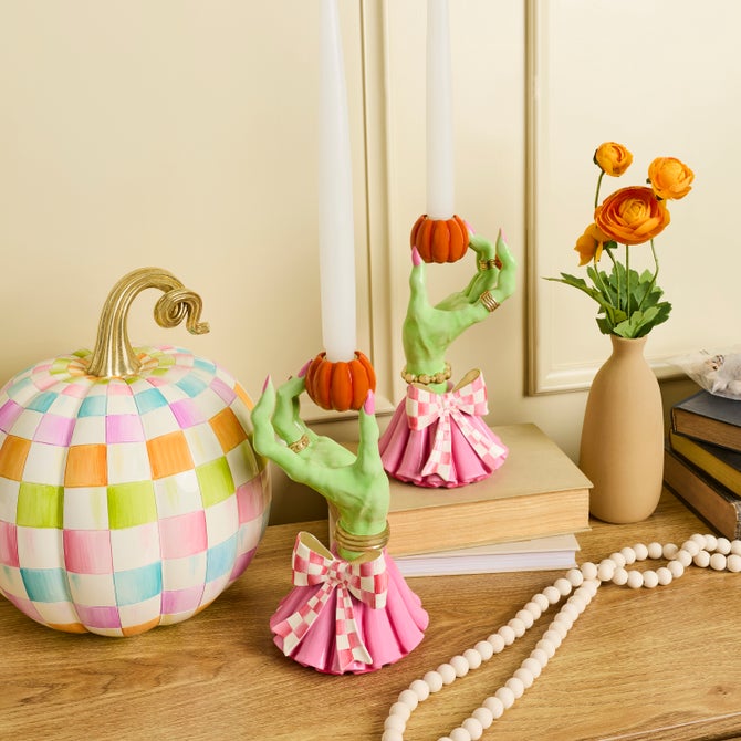 Glam 'o' ween Hand Candle Holders, Set of 2 image number 1
