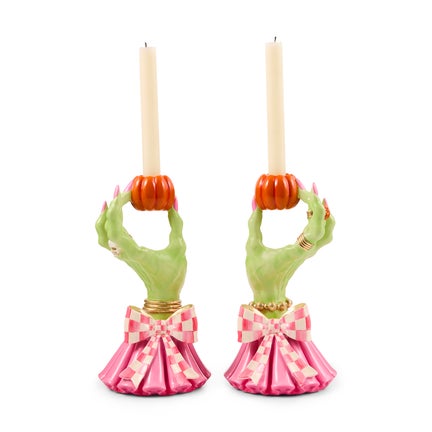 Glam 'o' ween Hand Candle Holders, Set of 2