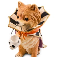 Trick or Treat Pomeranian Dog Figurine