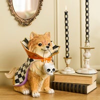 Trick or Treat Pomeranian Dog Figurine