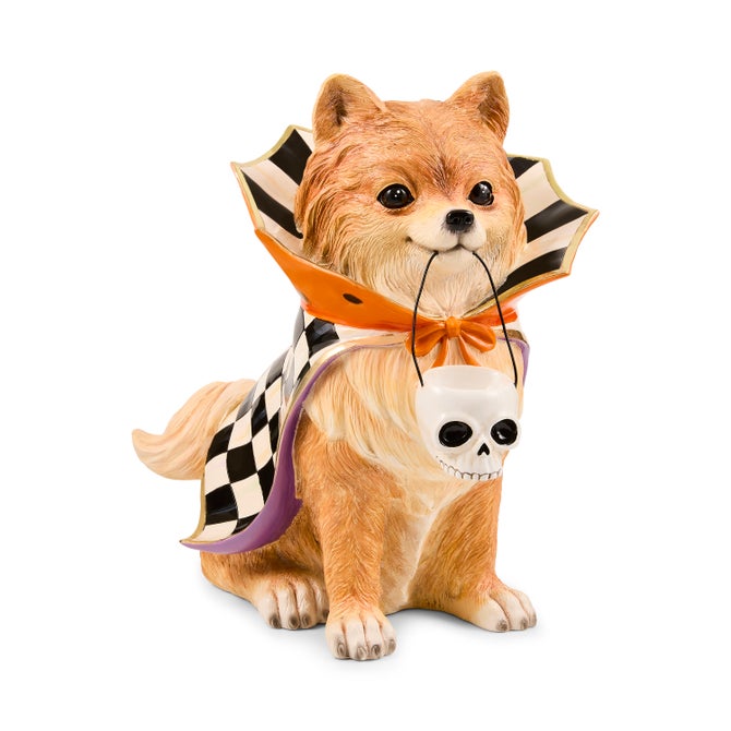 Trick or Treat Pomeranian Dog Figurine image number 0