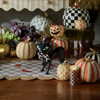 Courtly Cat with Pumpkin Bucket