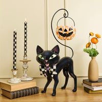 Courtly Cat with Pumpkin Bucket