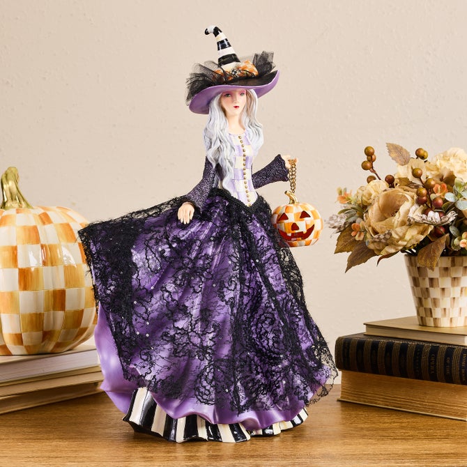 The Pumpkin Belle Witch Illuminated Figurine image number 1