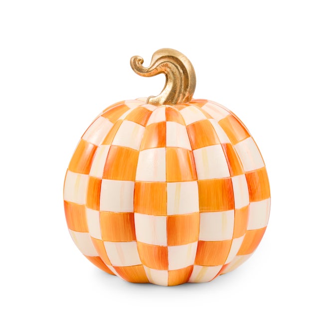 Orange Check Small Illuminated Jack O'Lantern image number 2