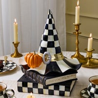 Courtly Check Witch Hat on Books