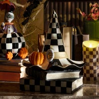 Courtly Check Witch Hat on Books