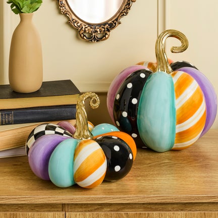 Whimsy Patchwork Medium Pumpkin