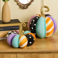 Whimsy Patchwork Small Squashed Pumpkin