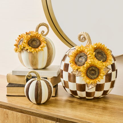 Chocolate Check Sunflower Pumpkin
