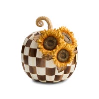 Chocolate Check Sunflower Pumpkin
