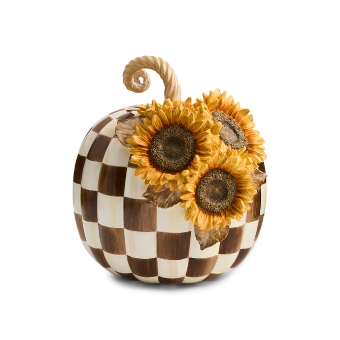 Chocolate Check Sunflower Pumpkin image number 0