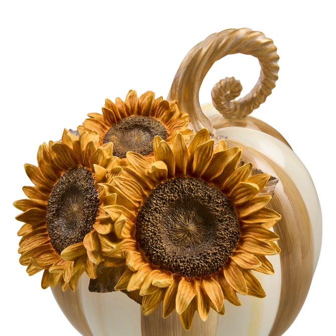 Mocha Stripe Sunflower Pumpkin image number 2