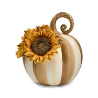 Mocha Stripe Sunflower Pumpkin