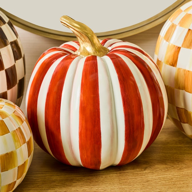Paprika Stripe Medium Pumpkin image number 1
