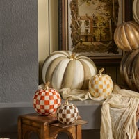 Mocha Stripe Extra Large Pumpkin