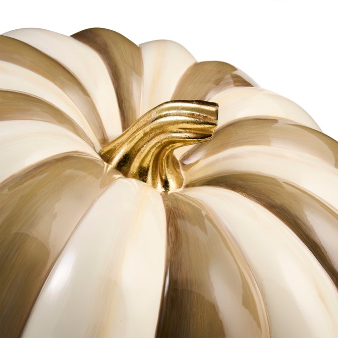 Mocha Stripe Extra Large Pumpkin image number 2