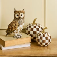 Mocha Check Owl