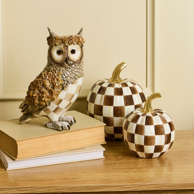 Mocha Check Owl image number 1