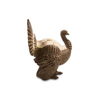 Mocha Check Mini Turkey Figurine