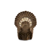 Mocha Check Mini Turkey Figurine