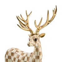 Mocha Check Standing Deer
