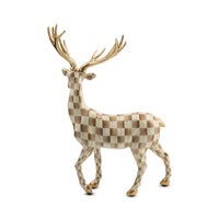 Mocha Check Standing Deer
