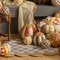 Harvest Glow Paprika Stripe Pumpkin