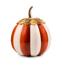 Harvest Glow Paprika Stripe Pumpkin