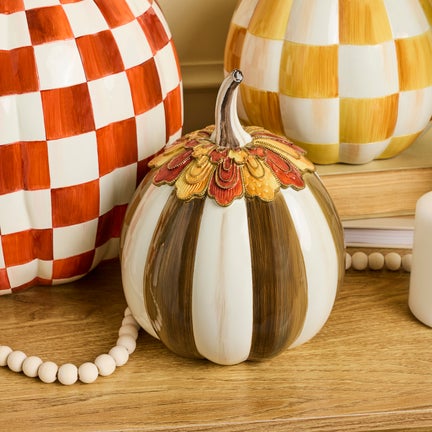 Harvest Glow Chocolate Stripe Pumpkin