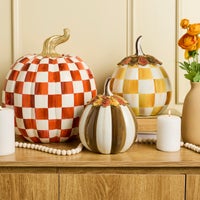 Harvest Glow Chocolate Stripe Pumpkin