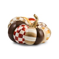 Harvest Glow Patchwork Large Pumpkin