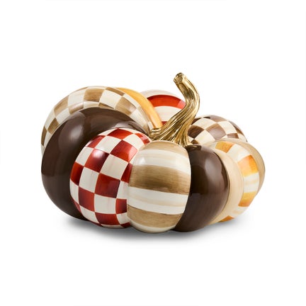 Harvest Glow Patchwork Large Pumpkin