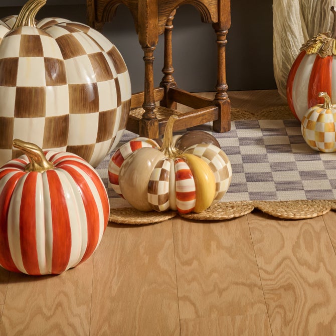 Harvest Glow Patchwork Medium Pumpkin image number 5