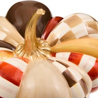 Harvest Glow Patchwork Medium Pumpkin