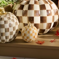 Amber Check Small Pumpkin