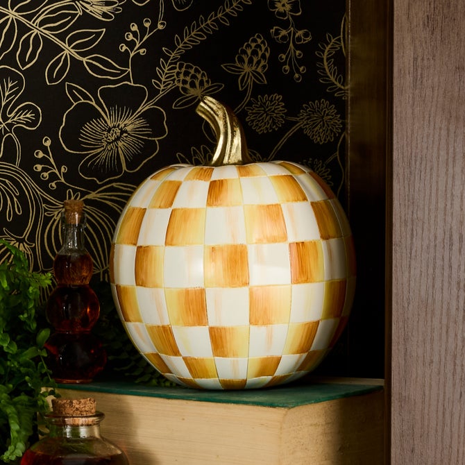 Amber Check Small Pumpkin image number 4