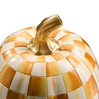 Amber Check Small Pumpkin