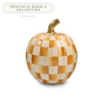 Amber Check Small Pumpkin