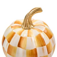 Amber Check Mini Pumpkin