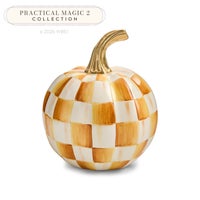 Amber Check Mini Pumpkin